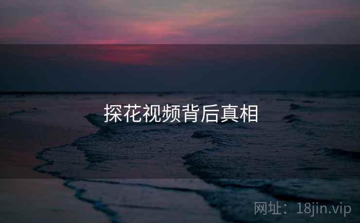 探花视频背后真相 探花视频背后真相