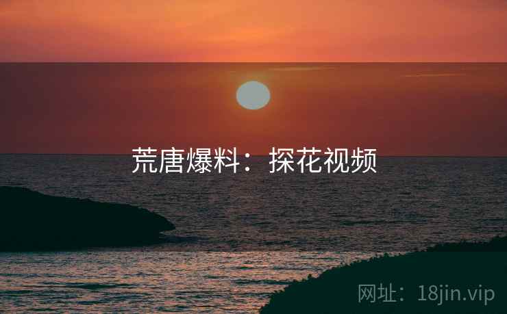 荒唐爆料：探花视频